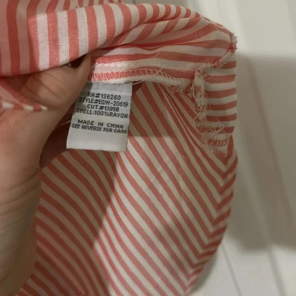 Velvet Heart | Pink and White striped | Elisa button down | size M - Picture 3 of 7